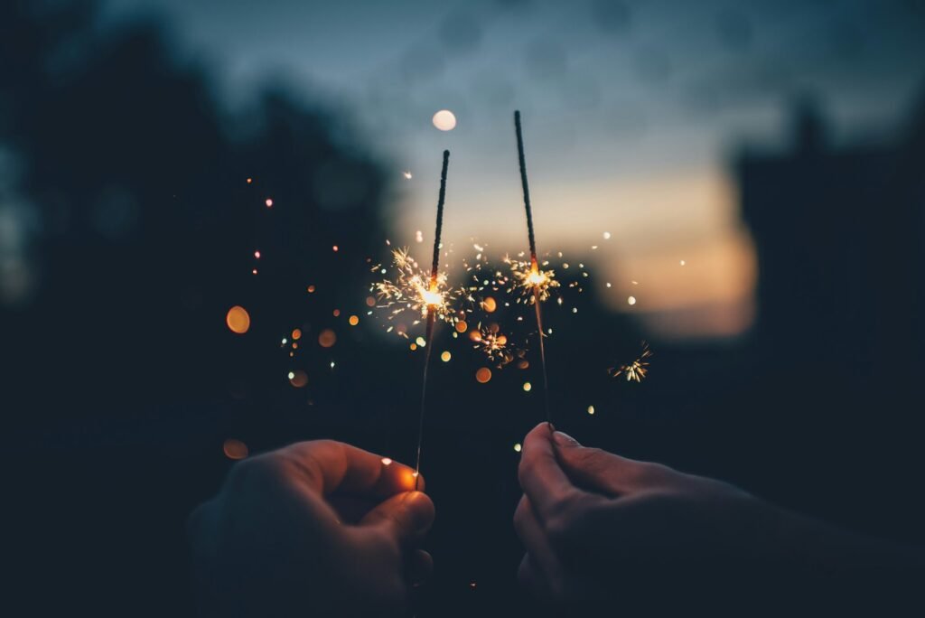 Bengala encesa per celebrar Cap d’Any